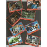 Thunderbirds 4x3 Trading Cards Collection 20 cards signed by Jerry and Sylvia Anderson. Cards