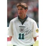 Darren Anderton Signed England 8x12 Photo. Good condition. All signed items come with our