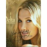 Delta Goodrem signed 8x6 colour photo. Australian singer, songwriter, and actress. Born and raised