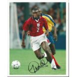 Sol Campbell Signed England 8x10 Photo. Good condition. All signed items come with our certificate