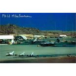 Mike Pearson Vulcan Bomber Signed Ascension Islands 12 X 8 photo. Good condition. All signed items