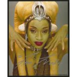 Stunning Femi Taylor Star Wars hand signed 10x8 photo. This beautiful hand-signed photo depicts Femi