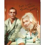 Stunning Shirley Eaton Goldfinger hand-signed 10x8 photo. This beautiful hand-signed photo depicts