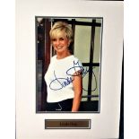 Linda Gray signed 8x10 colour photo. Mounted to approx. size 16x12. Good condition. All signed items