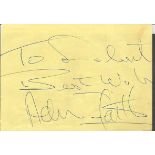 Adam Faith signed album page. Dedicated. Good condition. All signed items come with our