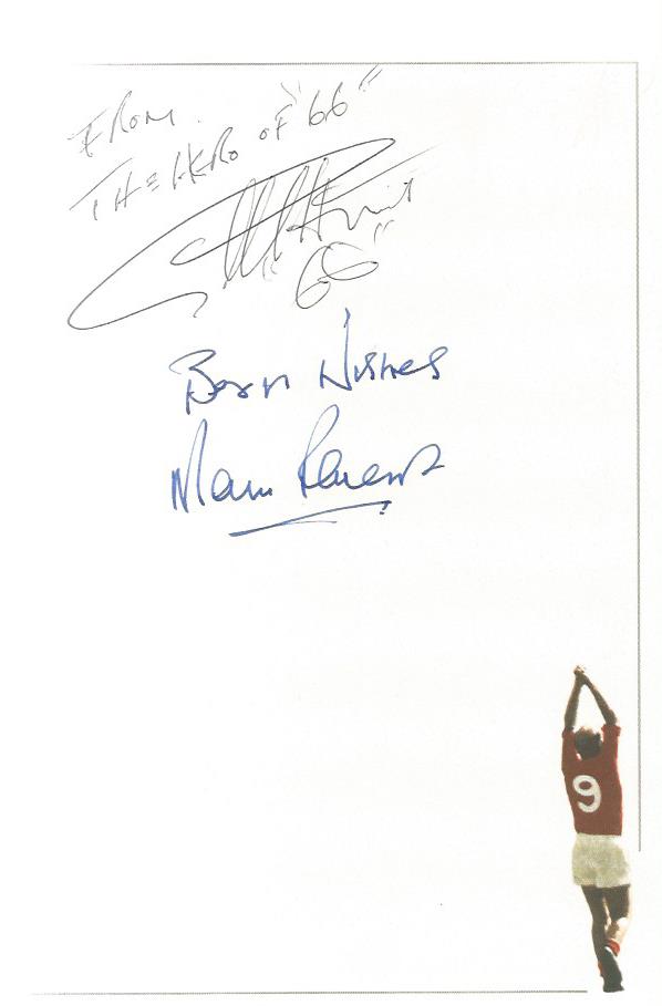 Bobby Charlton signed My England years - the autobiography signed on inside title page. Also - Image 3 of 3