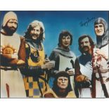 Terry Jones signed 10x8 colour photo. Photo of Monty Python sketch. Welsh actor, writer, comedian,