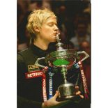 Neil Robertson Signed Snooker 8x12 Photo. Good condition. All signed items come with our certificate