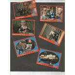 Thunderbirds 4x3 Trading Cards Collection 20 cards signed by Jerry and Sylvia Anderson. Cards
