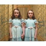 Stunning Lisa & Louise Burns The Shining hand-signed 10x8 photo. This beautiful hand-signed photo