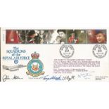 Squadrons of the Royal Air Force FDC commemorating Queen's 40th Anniversary of Accession in Feb