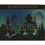 Scott Stevenson signed 10x8 colour Rogue One Star Wars photo. Good condition. All signed items