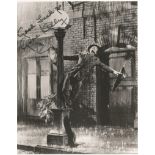 Gene Kelly signed 10x8 b/w photo from Singin in the Rain. Good condition. All signed items come with