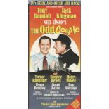 Tony Randall signed flyer for The Odd Couple. Good condition. All signed items come with our