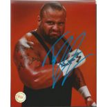 Tazz signed 10x8 colour photo. Peter Senercia born October 11, 1967, better known by the ring
