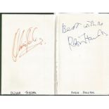 Autograph album containing 27 signatures, some on back to back pages. Amongst the signatures are