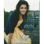 Katie Melua signed 10x8 colour photo. Georgian-British singer, songwriter and musician. She moved to