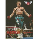 Ricky The Hitman Hatton signed 12x8 colour photo. British former professional boxer who competed