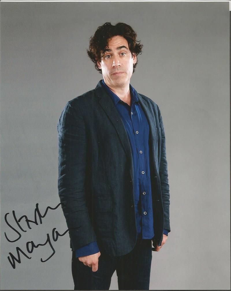Stephen Mangan Actor Signed 8x10 Photo. Good condition. All signed items come with our certificate