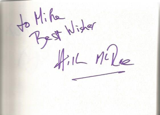 Autograph book containing 6x4 signed white cards. 30+ signatures. Dedicated to Mike/Michael. On - Image 5 of 5
