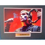 Ian Brown signed 12x8 colour photo of the Stone Roses lead singer. Mounted to approx. size 16x12.