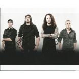 Trivium signed 10x8 colour photo. American heavy metal band from Orlando, Florida, formed in 1999.