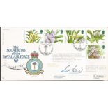 Squadrons of the Royal Air Force FDC Orchids 16th March 1993. Stamped flown by Hercules XV291 to