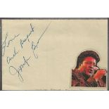 Jocelyn Brown signed album page, American R&B and dance singer. Although she has only one