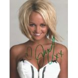 Jennifer Ellison signed 10x8 colour photo. English actress, former glamour model, television