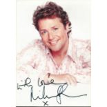 Michael Ball signed 7x5 colour photo. English actor, singer and broadcaster, who is known for his