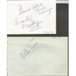 Signature piece collection. 25 different signatures including Wilbur Evans, Gloria Nord, Leslie