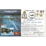 Dambuster 617 sqn multisigned cover. Joint Services Cover JS 50/43/5. Operation Chastise, 16/17