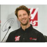 Romain Grosjean signed 10x8 colour photo. Good condition. All signed items come with our certificate