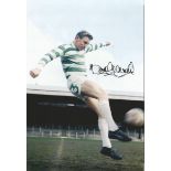 Signed 12 X 8 Football Photo Tommy Gemmell, Superb Image Depicting Gemmell Striking A Full Length