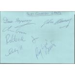 Suzi Quatro Band signed album page. Signed by 6. Good condition. All signed items come with our