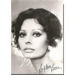 Sophia Loren Actress Signed Photo. Good condition. All signed items come with our certificate of