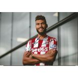 Eric Maxim Choupo Moting Signed Stoke City 8x12 Photo. Good condition. All signed items come with