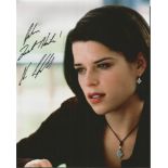 Neve Campbell signed 10x8 colour photo. Canadian actress. She is best known for her role as Sidney