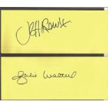 TV/film signature collection. 40+ signatures in variety of forms including signature pieces,