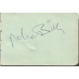 Acker Bilk signed album page. 28 January 1929 - 2 November 2014 was an English clarinettist and