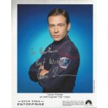 Connor Trinneer signed 10x8 colour photo as Chief Engineer Trip Tucker in Star Trek Enterprise. Good