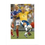 Frank Leboeuf Signed 1998 France World Cup 8x12photo. Good condition. All signed items come with our