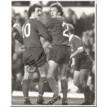 Terry McDermott and Phil Neal signed 10x8 b/w photo. Good condition. All signed items come with