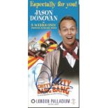 Jason Donovan signed flyer for Chitty Chitty Bang Bang. Good condition. All signed items come with