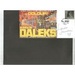 Louise Jameson signed Dr. Who & the Daleks. Full colour design featuring a line of menacing