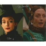 Sally Mortemore signed 10x8 colour montage photo from Harry Potter, Game of Thrones. Good condition.