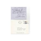 Alice Faye handwritten note on personalized stationery to a close friend expressing thanks and