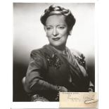 Peggy Wood small signature piece with 10x8 b/w photo. American actress of stage, film and