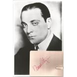 Ricardo Cortez signature piece with 10x8 b/w photo. American actor. Good Condition. All signed items