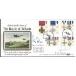 Adolf Galland and Rod Learoyd VC signed Benham 1990 Gallantry FDC BLCS57. Galland was Luftwaffe